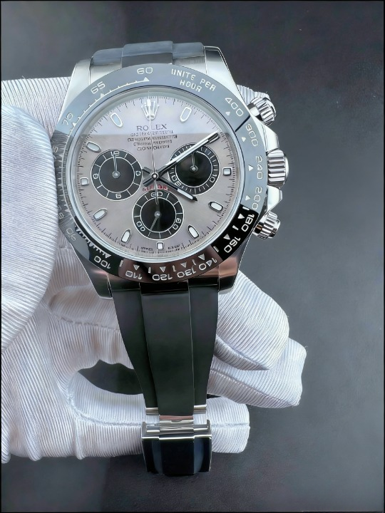 CLEANクリーン工場ROLEXロレックス デイトナ 116519LNグレー文字盤 cal.4130 1:1精度