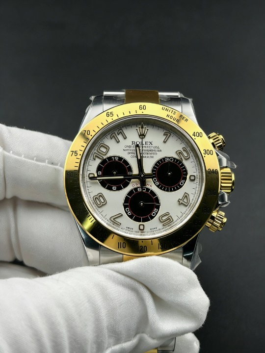 CLEANクリーン工場ROLEXロレックス デイトナ 116523 コンビイエローゴールド パンダ文字盤 cal.4130 1:1精度