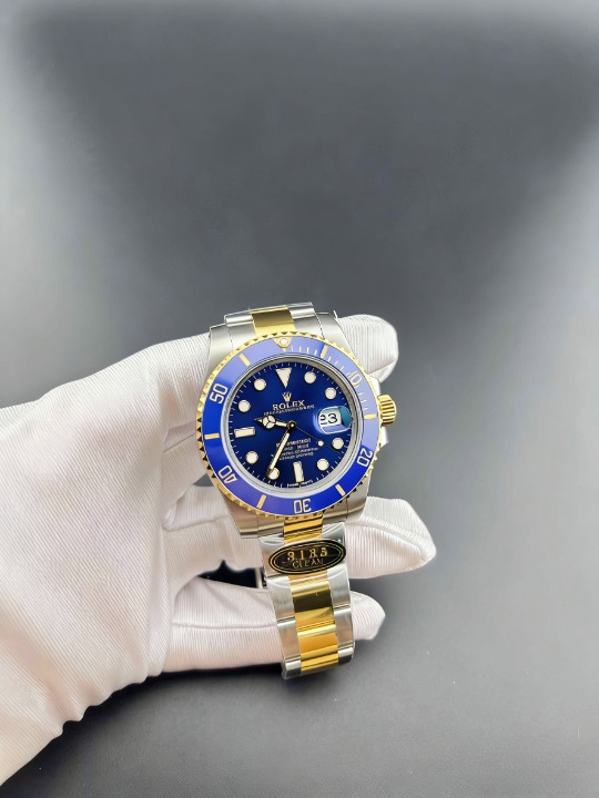 CLEANクリーン工場 ROLEXロレックスサブマリ ーナデイト40mm 116613LB コンビゴールド 読ブル ー文字盤 1:1級