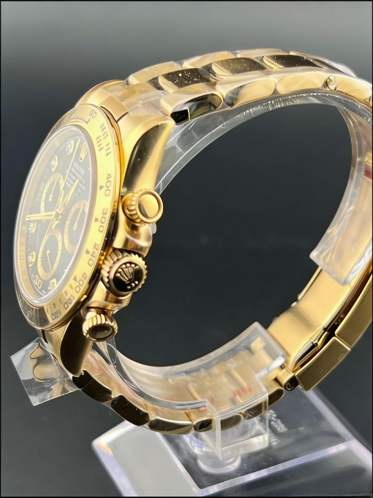 CLEANクリーン工場ROLEXロレックス デイトナ 116508 イエローゴールド ダイヤモンドインデッ クス ブラック文字盤 cal.41301:1精度