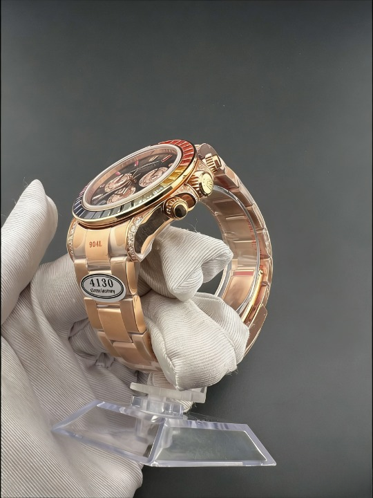 CLEANクリーン工場ROLEXロレックス デイトナ 116595 レインボー ローズゴールド ダイヤモンド cal.4130 1:1精度