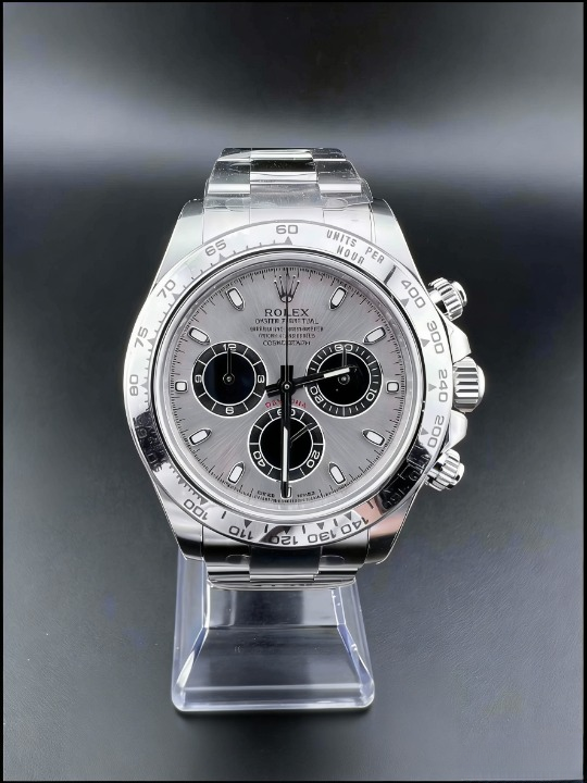 CLEANクリーン工場ROLEXロレックス ホワイト ゴールド デイトナ116509プラチナベゼル グレー文 字盤 cal.41301:1精度