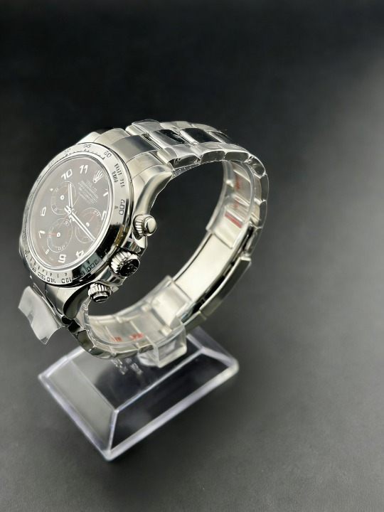 CLEANクリーン工場ROLEXロレックス デイトナ 116509赤針ブラック文字盤 ホワイトゴールド cal.4130 1:1精度