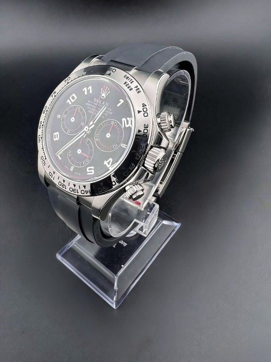 CLEANクリーン工場ROLEXロレックスデイトナ 116519赤針ブラック文字盤 ホワイトゴールド cal.4130 1:1精度