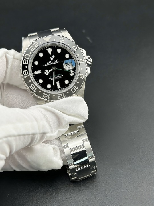 CLEANクリーン工場 ROLEXロレックスGMTマス ター ll 126710GRNR 40mmブラック/グレーベゼ ル グリーン針 1:1精度