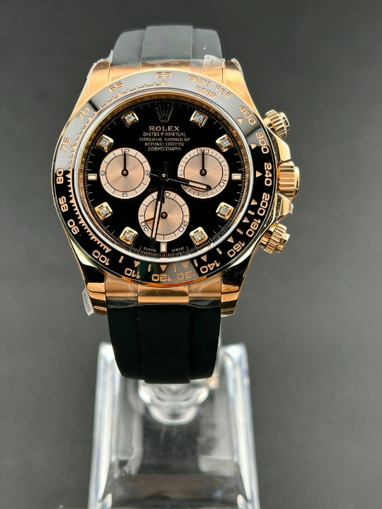 CLEANクリーン工場ROLEXロレックスデイトナ 126515LN ローズゴールド ダイヤモンド目盛り プ ラックパンダ文字盤 cal.4131 1:1精度