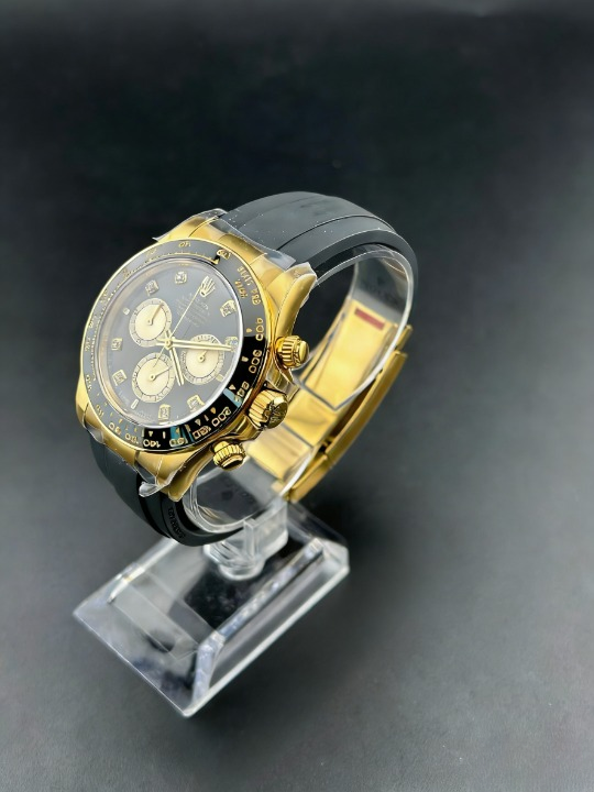 CLEANクリーン工場ROLEXロレックス デイトナ 126518LN イエローゴールド ブラックダイヤモンド 文字盤 cal.41311精度