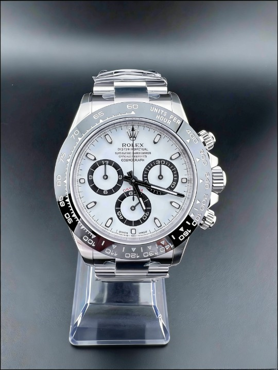 CLEANクリーン工場ROLEXロレックス デイトナ 116500LNホワイト文字盤 cal.4130 1:1精度