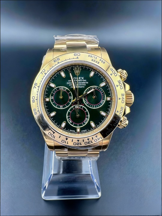 CLEANクリーン工場 ROLEXロレックス デイトナ 116508 イエローゴールド グリーン文字盤 cal.4130 1:1精度