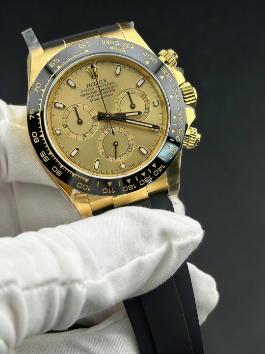 CLEANクリーン工場ROLEXロレックスデイトナ 116518 ゴール シャンパンブラックパンダ文字盤 cal.4130 1:1精度