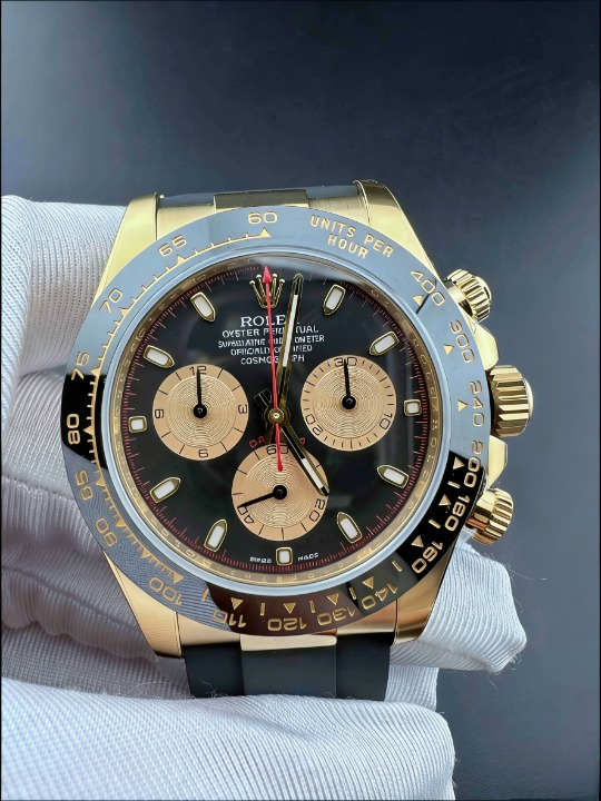 CLEANクリーン工場ROLEXロレックス デイトナ 116518LN イエローゴールド ブラック文字盤 cal.4130 1:1精度