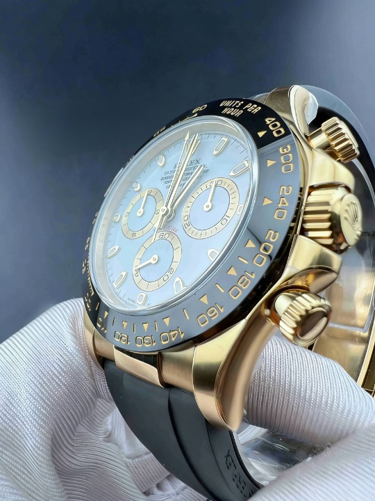 CLEANクリーン工場ROLEXロレックス デイトナ 116518LN イエローゴールド ホワイト文字盤 cal.4130 1:1精度