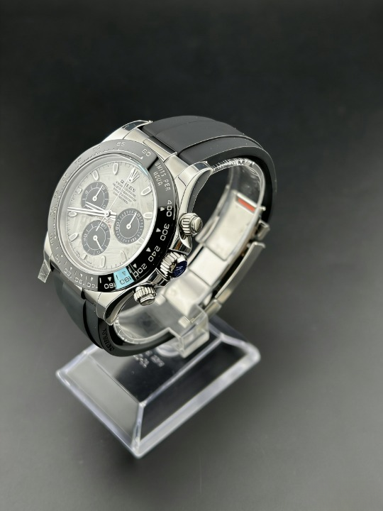 CLEANクリーン工場ROLEXロレックス デイトナ 116519LN (本物隕石) メテオライト文字盤 ホワイ トゴールド cal.4130 1:1精度