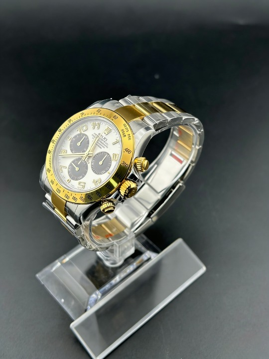 CLEANクリーン工場ROLEXロレックス デイトナ 116523 コンビイエローゴールド パンダ文字盤 cal.4130 1:1精度