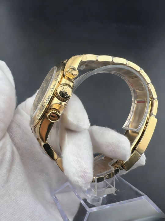 CLEANクリーン工場ROLEXロレックス デイトナ 116508 イエローゴールド ダイヤモンドインデッ クス ブラック文字盤 cal.41301:1精度