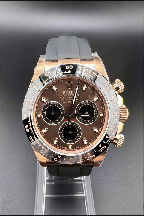 CLEANクリーン工場ROLEXロレックス デイトナ 116515LN ローズゴールド チョコレート文字盤 cal.4130 1:1精度