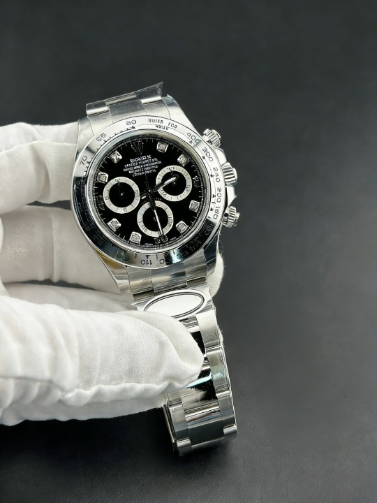 CLEANクリーン工場ROLEXロレックス ホワイト ゴールド デイトナ116509プラチナベゼル グレー文 字盤ダイヤモンド目盛り cal.41301:1精度