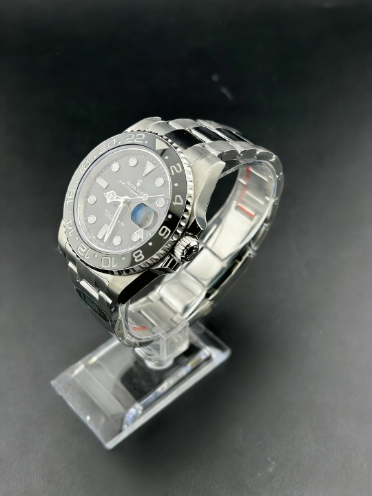 CLEANクリーン工場 ROLEXロレックスGMTマス ター ll 126710GRNR 40mmブラック/グレーベゼ ル グリーン針 1:1精度