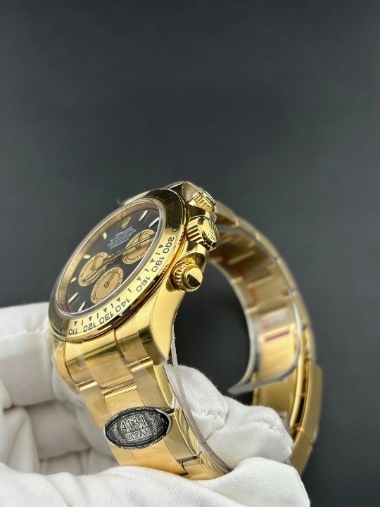 CLEANクリーン工場ROLEXロレックス デイトナ 126508 イエローゴールド ブラック文字盤 cal.4131 1:1精度