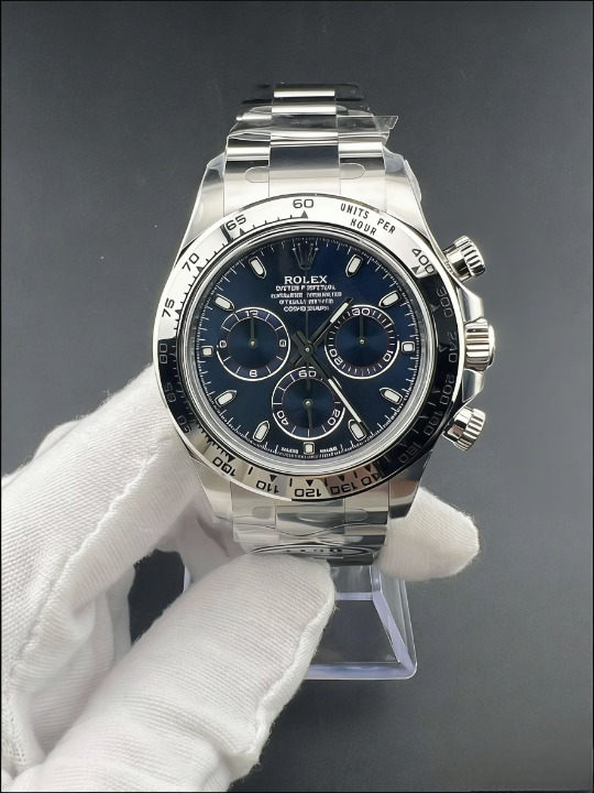 CLEANクリーン工場ROLEXロレックス デイトナ ホワイトゴールド116509ブルー文字盤 cal.4130 l:1精 度