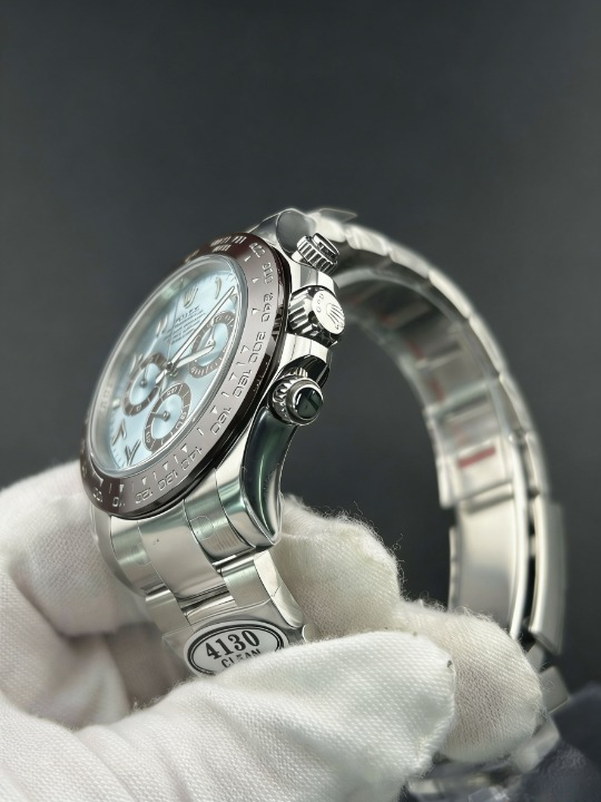 CLEANクリーン工場ROLEXロレックス デイトナ 116506 アイスプルーアラビア文字盤 cal.4130ムープ メントスケルトン 1:1精度