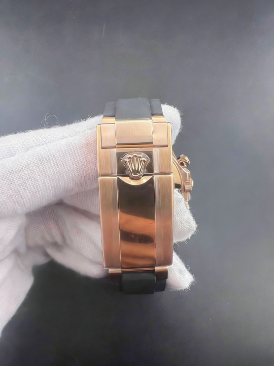 CLEANクリーン工場ROLEXロレックス デイトナ 116515LN エバーローズゴールド バゲットダイヤ モンド文字盤 ラバーベルト cal.4130 1:1精度