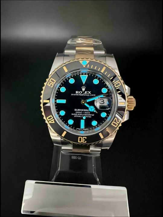 CLEANクリーン工場 ROLEXロレックスサブマD ーナデイト40mm 116613LN コンビゴールド プラ ック文字盤 1:1級