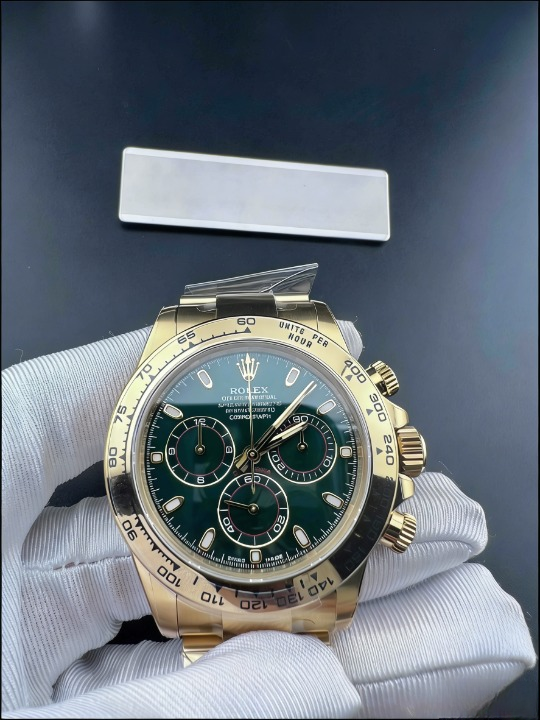CLEANクリーン工場 ROLEXロレックス デイトナ 116508 イエローゴールド グリーン文字盤 cal.4130 1:1精度