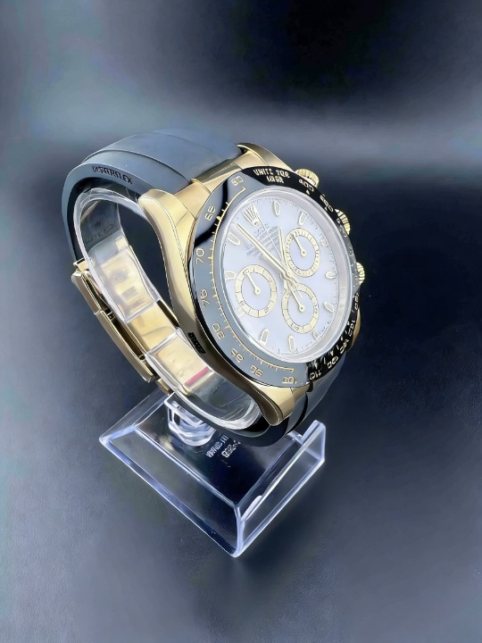 CLEANクリーン工場ROLEXロレックス デイトナ 116518LN イエローゴールド ホワイト文字盤 cal.4130 1:1精度