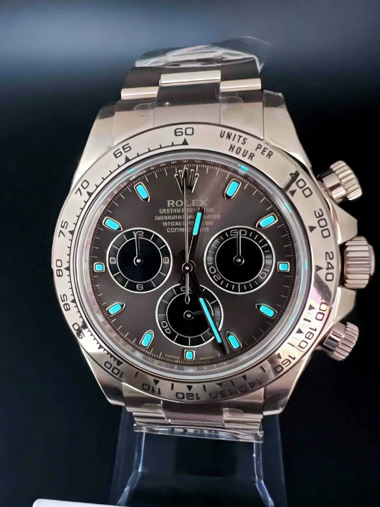 CLEANクリーン工場ROLEXロレックス デイトナ 116505 ローズゴールド チョコレート文字盤 cal.4130 1:1精度