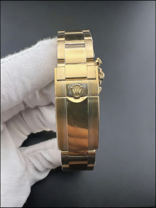 CLEANクリーン工場ROLEXロレックス デイトナ 116508 イエローゴールド ダイヤモンドインデッ クス ブラック文字盤 cal.41301:1精度