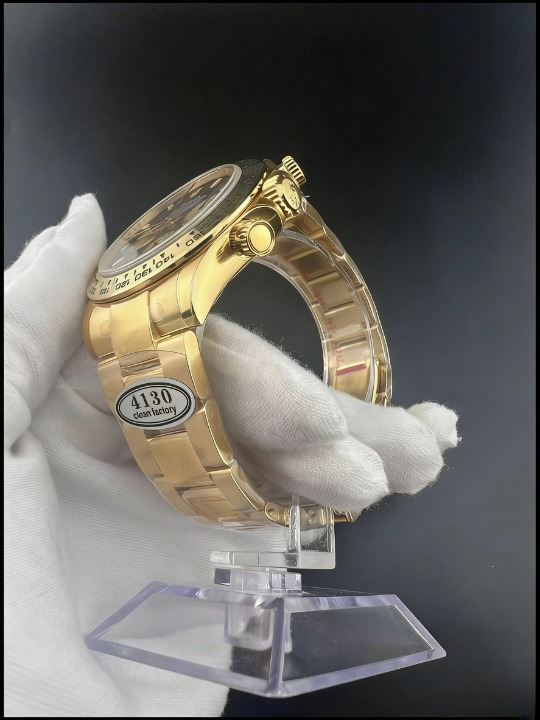 CLEANクリーン工場ROLEXロレックス デイトナ 116508 イエローゴールド ブラック文字盤 赤針 cal.4130 1:1精度