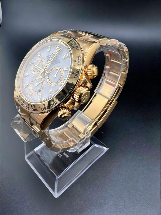 CLEANクリーン工場ROLEXロレックス デイトナ 116508 イエローゴールド ホワイト文字盤 cal.4130 1:1精度