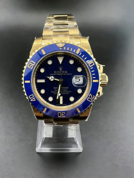 CLEANクリーン工場 ROLEXロレックスサブマリ ーナデイト40mm 116618LB ゴールド ブルー文字 脆 1:1級