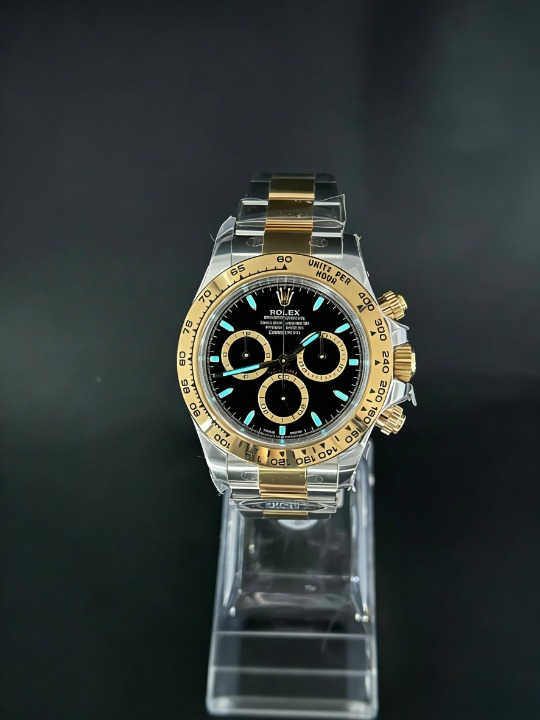 CLEANクリーン工場ROLEXロレックスデイトナ 126503 コンビイエローゴールド ブラック文字盤 cal.4131 1:1精度