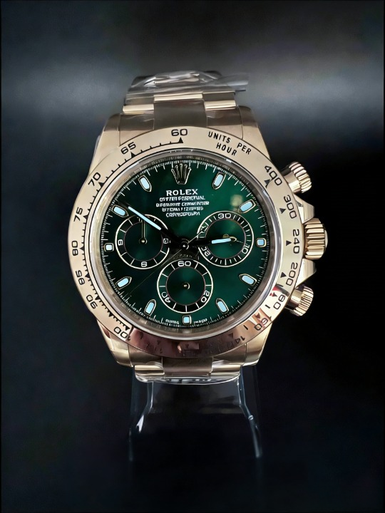 CLEANクリーン工場 ROLEXロレックス デイトナ 116508 イエローゴールド グリーン文字盤 cal.4130 1:1精度