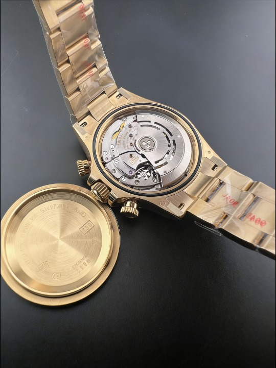 CLEANクリーン工場ROLEXロレックス デイトナ 116508 イエローゴールド ダイヤモンドインデッ クス ブラック文字盤 cal.41301:1精度