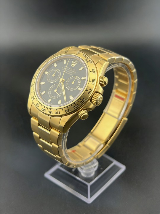 CLEANクリーン工場ROLEXロレックス デイトナ 116508 イエローゴールド ブラック文字盤 cal.4130 1:1精度