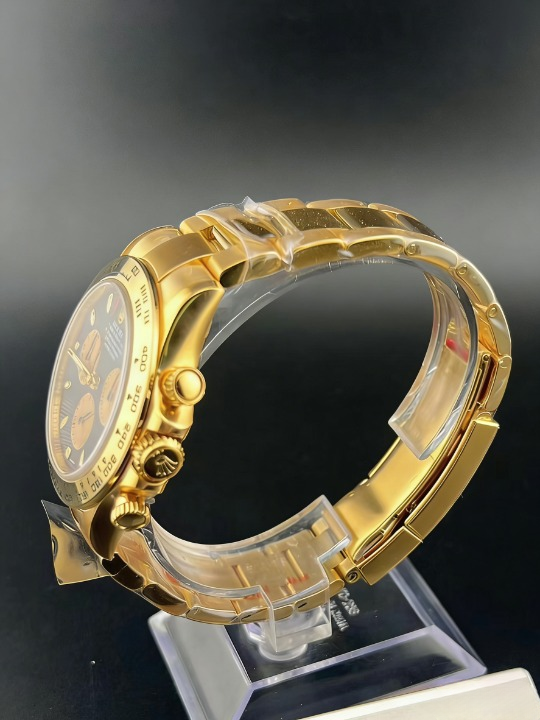 CLEANクリーン工場ROLEXロレックス デイトナ 116508 イエローゴールド ブラック文字盤 赤針 cal.4130 1:1精度