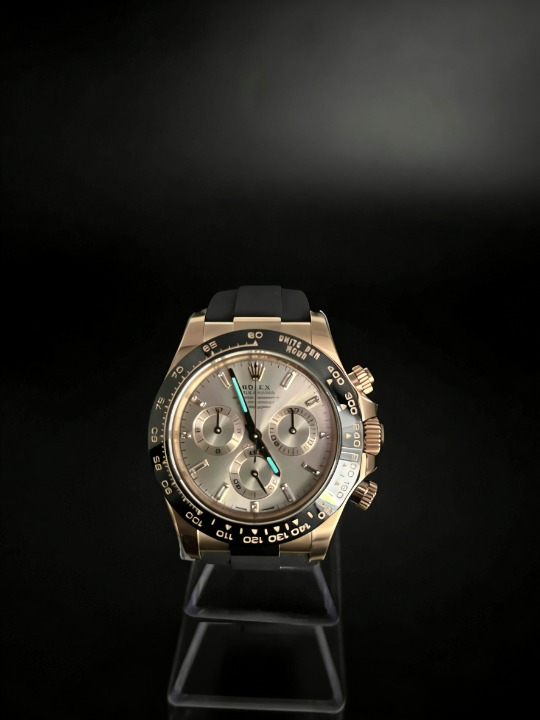 CLEANクリーン工場ROLEXロレックス デイトナ 116515LN エバーローズゴールド バゲットダイヤ モンド文字盤 ラバーベルト cal.4130 1:1精度