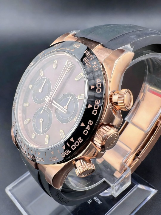 CLEANクリーン工場ROLEXロレックス デイトナ 116515LN ローズゴールド チョコレート文字盤 cal.4130 1:1精度