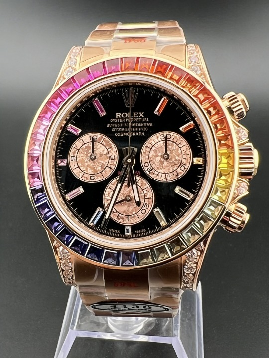 CLEANクリーン工場ROLEXロレックス デイトナ 116595 レインボー ローズゴールド ダイヤモンド cal.4130 1:1精度