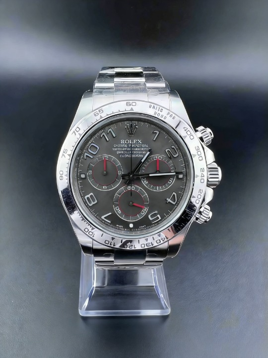 CLEANクリーン工場ROLEXロレックス デイトナ 116509赤針グレー文字盤 ホワイトゴールドcal.4130 1:1精度