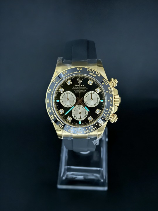 CLEANクリーン工場ROLEXロレックス デイトナ 126518LN イエローゴールド ブラックダイヤモンド 文字盤 cal.41311精度