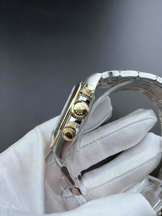 CLEANクリーン工場ROLEXロレックス デイトナ 116503 コンビイエローゴールド ブラック文字盤 cal.4130 1:1精度