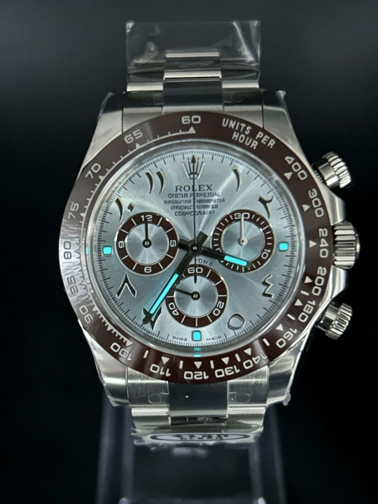 CLEANクリーン工場ROLEXロレックス デイトナ 116506 アイスプルーアラビア文字盤 cal.4130ムープ メントスケルトン 1:1精度