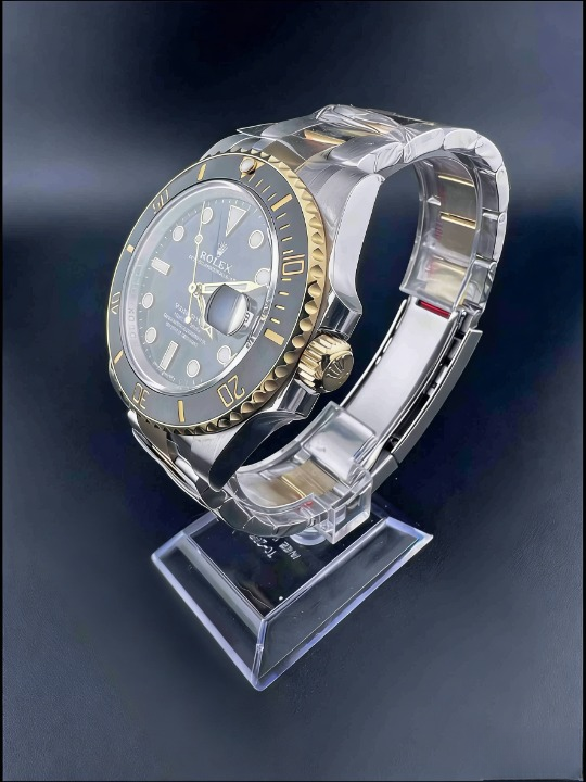 CLEANクリーン工場 ROLEXロレックスサブマD ーナデイト40mm 116613LN コンビゴールド プラ ック文字盤 1:1級