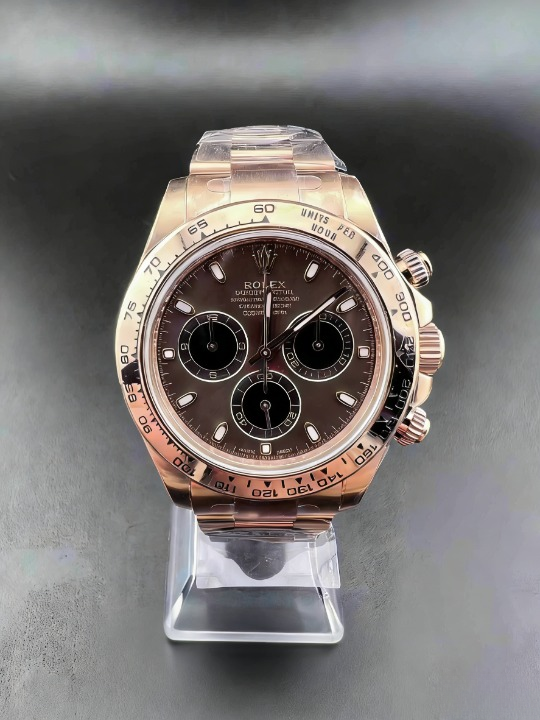CLEANクリーン工場ROLEXロレックス デイトナ 116505 ローズゴールド チョコレート文字盤 cal.4130 1:1精度