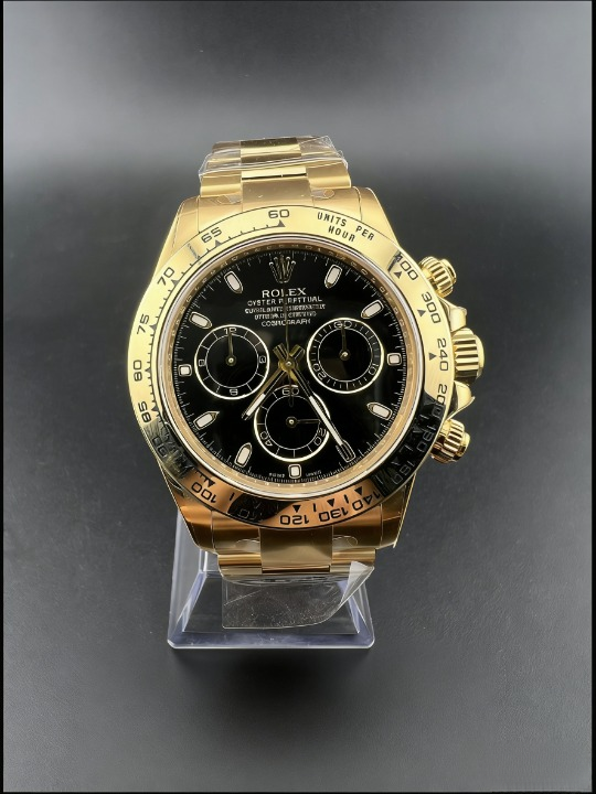 CLEANクリーン工場ROLEXロレックス デイトナ 116508 イエローゴールド ブラック文字盤 cal.4130 1:1精度