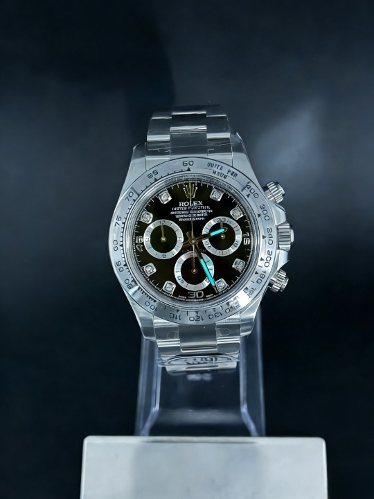 CLEANクリーン工場ROLEXロレックス ホワイト ゴールド デイトナ116509プラチナベゼル グレー文 字盤ダイヤモンド目盛り cal.41301:1精度